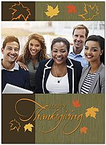 Dancing Leaves Vertical Photo Card D1265U-4B